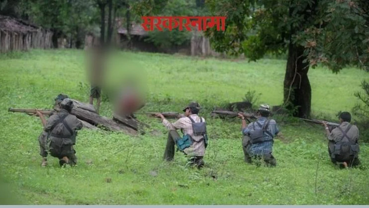 भामरागड तालुक्यात पोलिस - नक्षल चकमकीत एक जवान जखमी