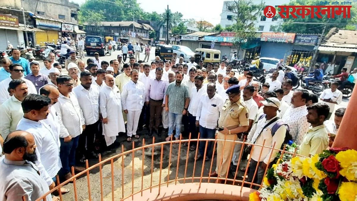 राजर्षी शाहू महाराजांसाठी कऱ्हाडचा शाहू चौक झाला स्तब्ध...