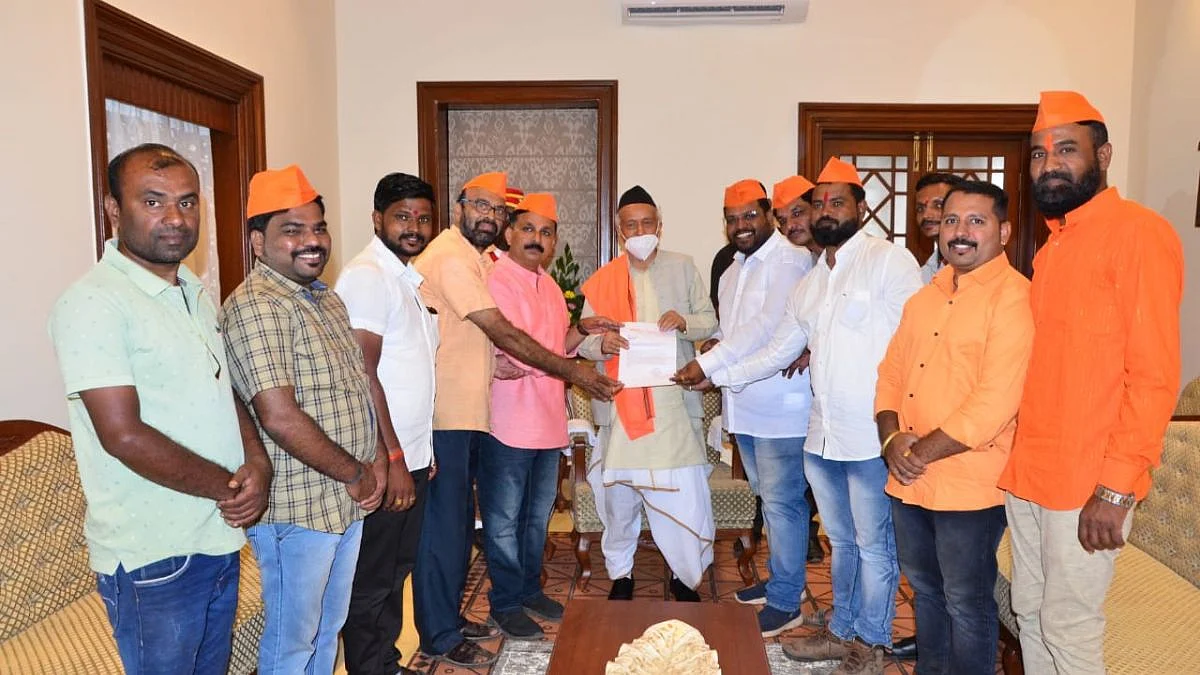 अफझलखानाच्या कबरीचे उदात्तीकरण थांबवा... हिंदू एकता आंदोलनाचे राज्यपालांना निवेदन