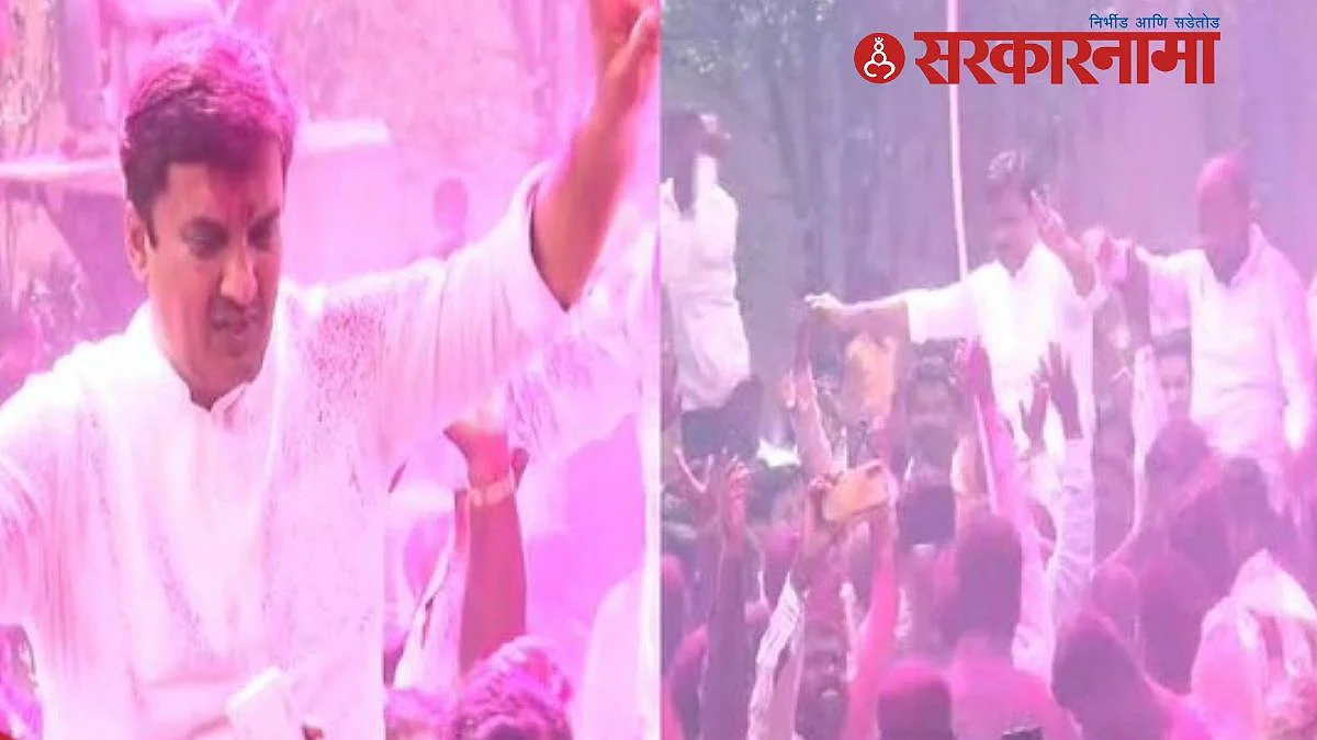 राज्यसभेचं मैदान मारून पैलवान कोल्हापुरात परतला; महाडिकांनी आठ वर्षांनी उधळला गुलाल