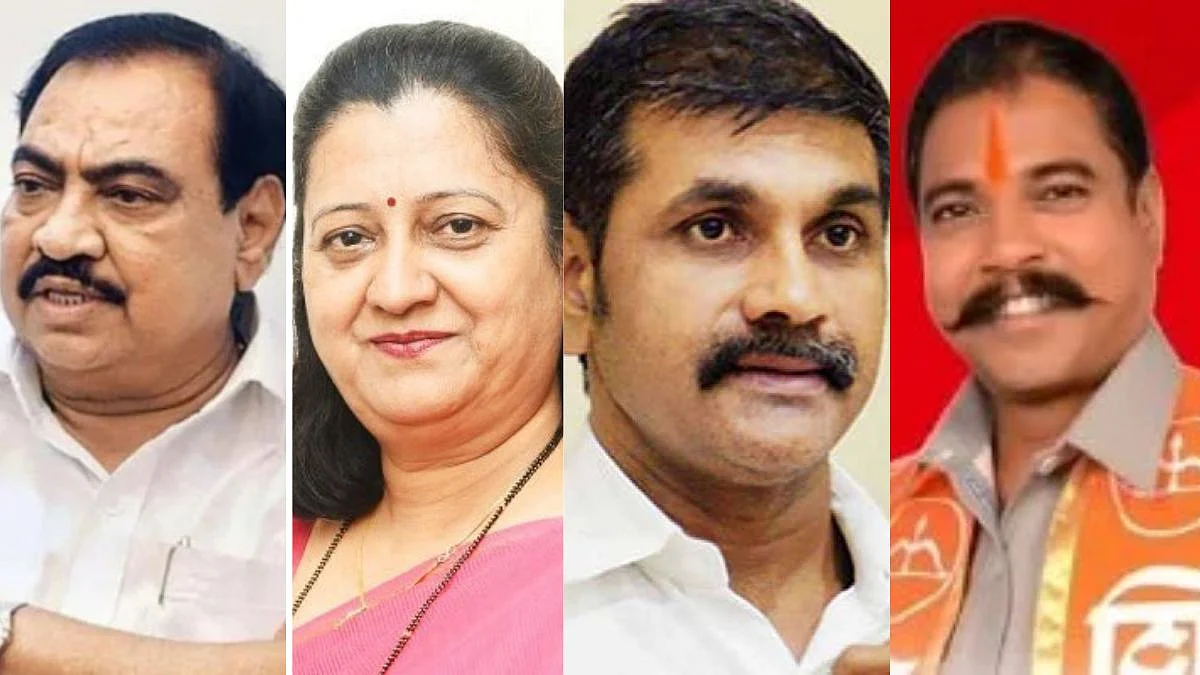 खडसे, अहिर, राम शिंदे, खापरे, भारतीय यांचा विजयाचा गुलाल...