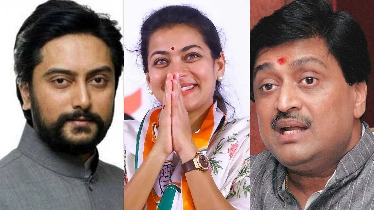 Ashok Chavan, Praniti Shinde and Dheeraj Deshmukh