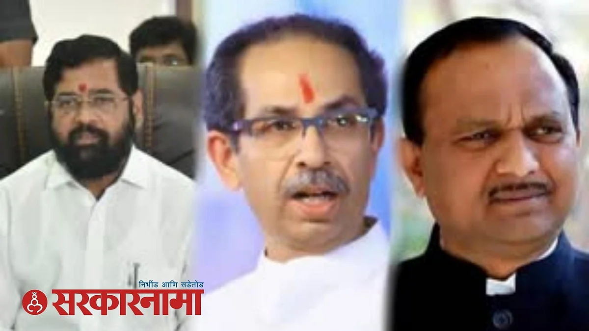 Eknath Shinde, Uddhav Thackeray and Krupal Tumane