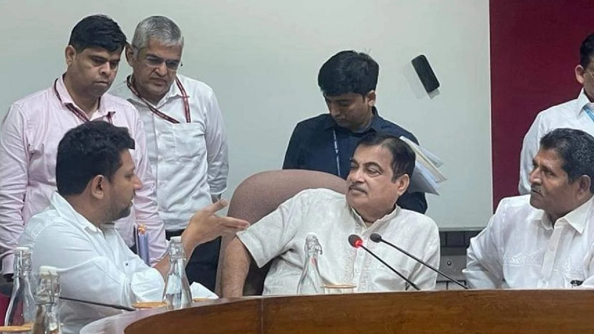 Dr. Sujay Vikhe Patil, Union Minister Nitin Gadkari, Sadashiv Lokhande