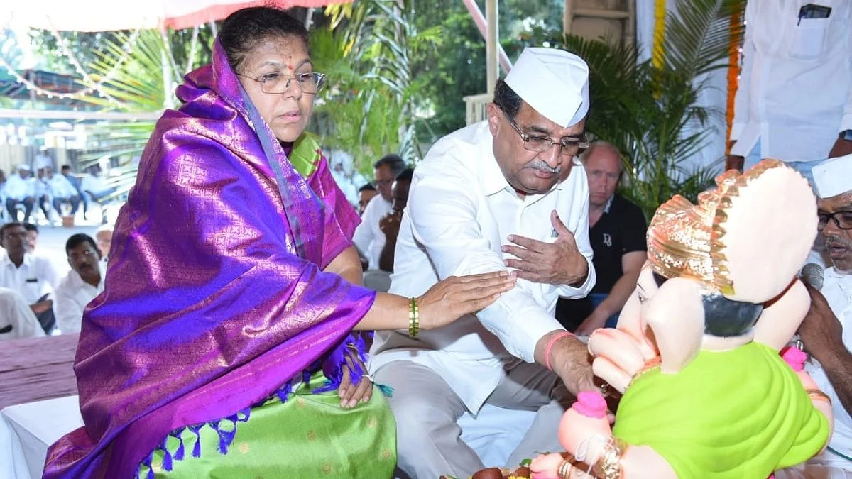 Radhakrishna Vikhe Patil & Shalini Vikhe Patil