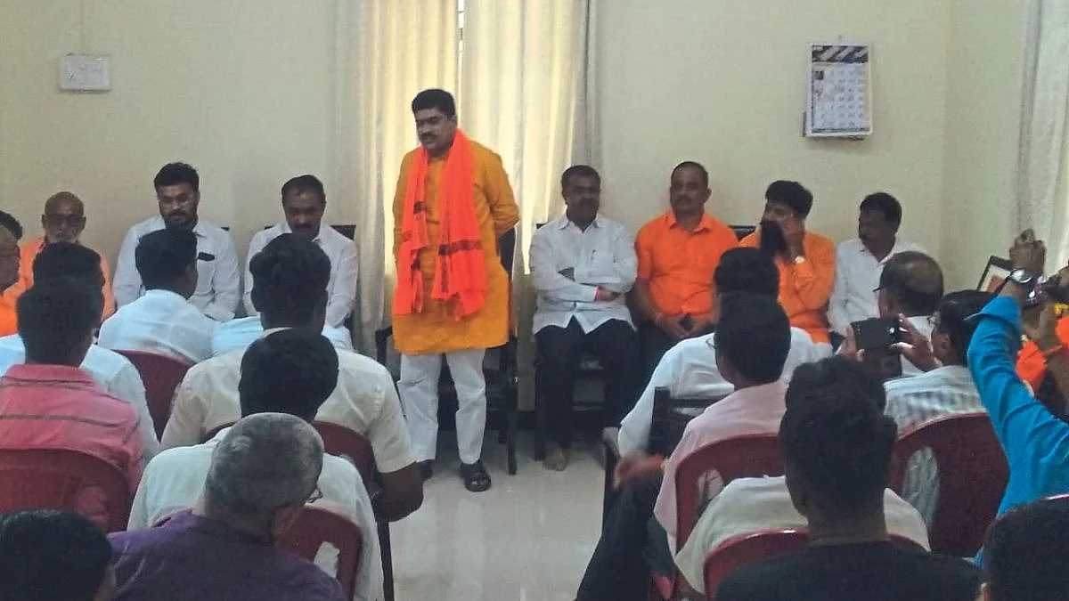 Babanrao Thorat at Dhule Meeting.