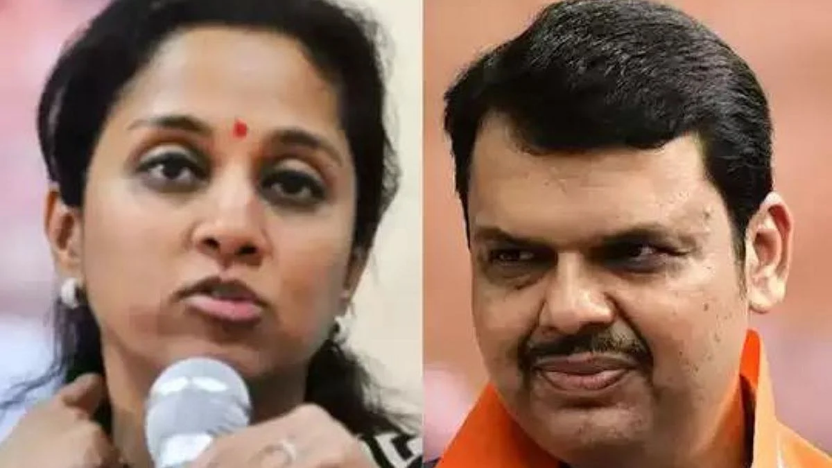 Supriya Sule, Devendra Fadnavis