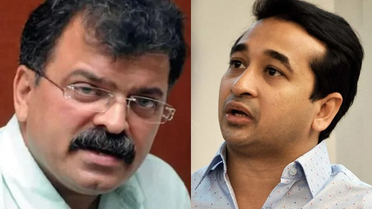 jitendra Awhad, Nitesh Rane