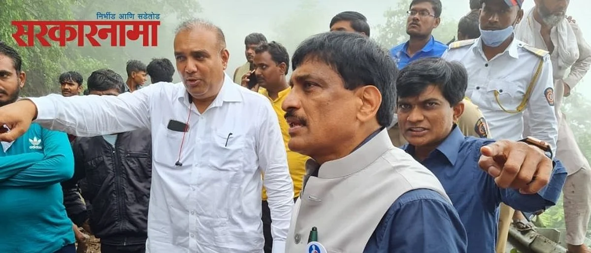 घाटात अडकलेल्या प्रवाशांना शिवसेना आमदाराने दिले शिवभोजन..