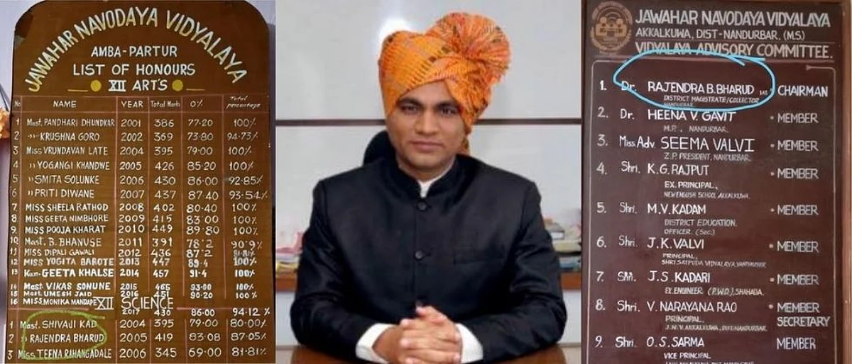 District Collector Dr Rajendra Bharud wrote facbook post about his school journey