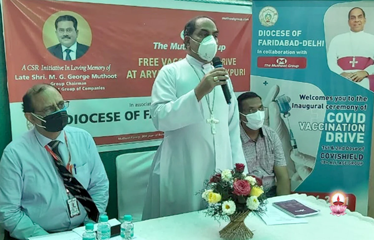 ഫരീദാബാദ് രൂപതയുടെ ആഭിമുഖ്യത്തില് നടത്തുന്ന വാക്സിനേഷന് ഡ്രൈവിന്റെ ഉദ്ഘാടനം നിര്വ്വഹിച്ചു