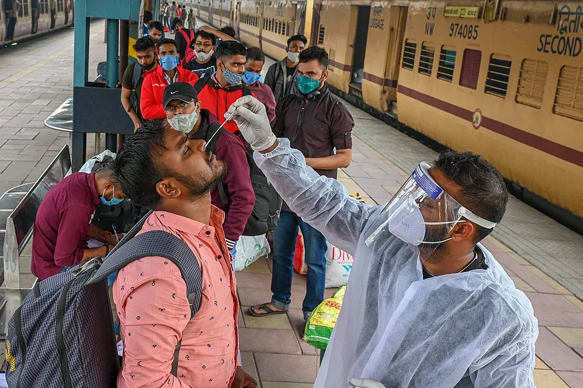 COVID-19: India Reports 1,59,632 New Corona Cases in Last 24 Hours, Positivity Rate Crosses 10%