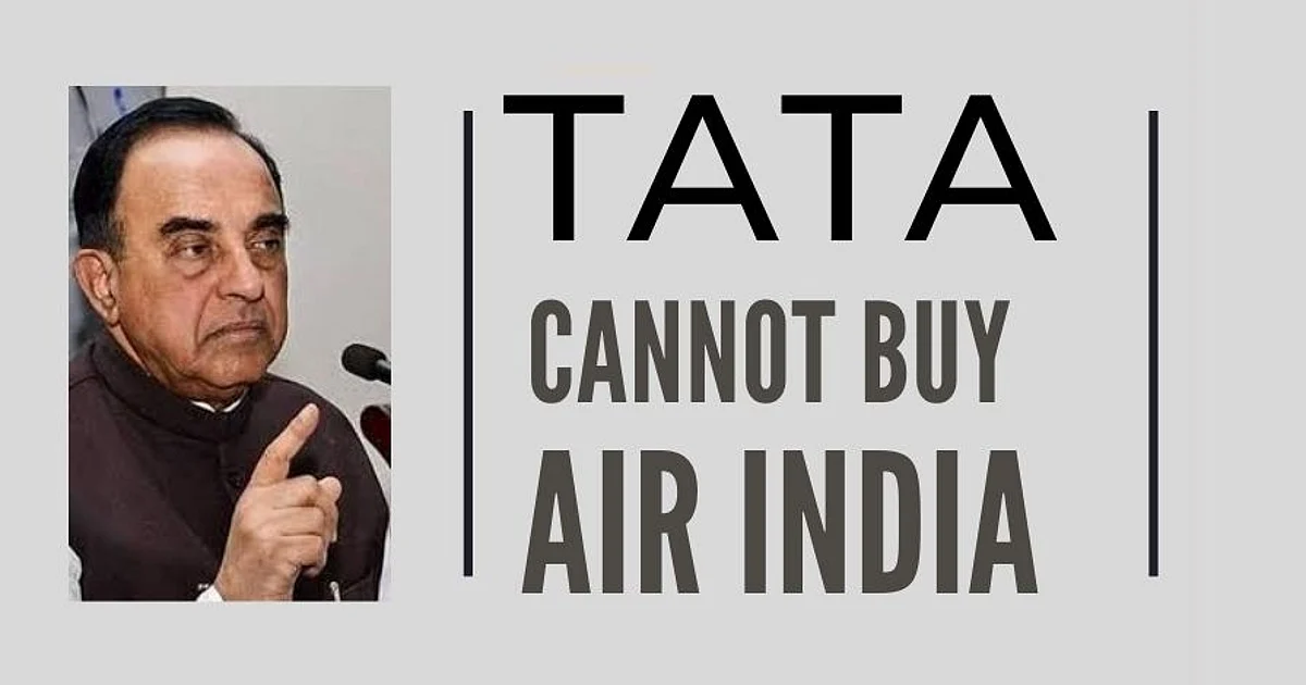 Subramanian Swamy's Put Allegation on TATA sons and Air India Disinvestment Process