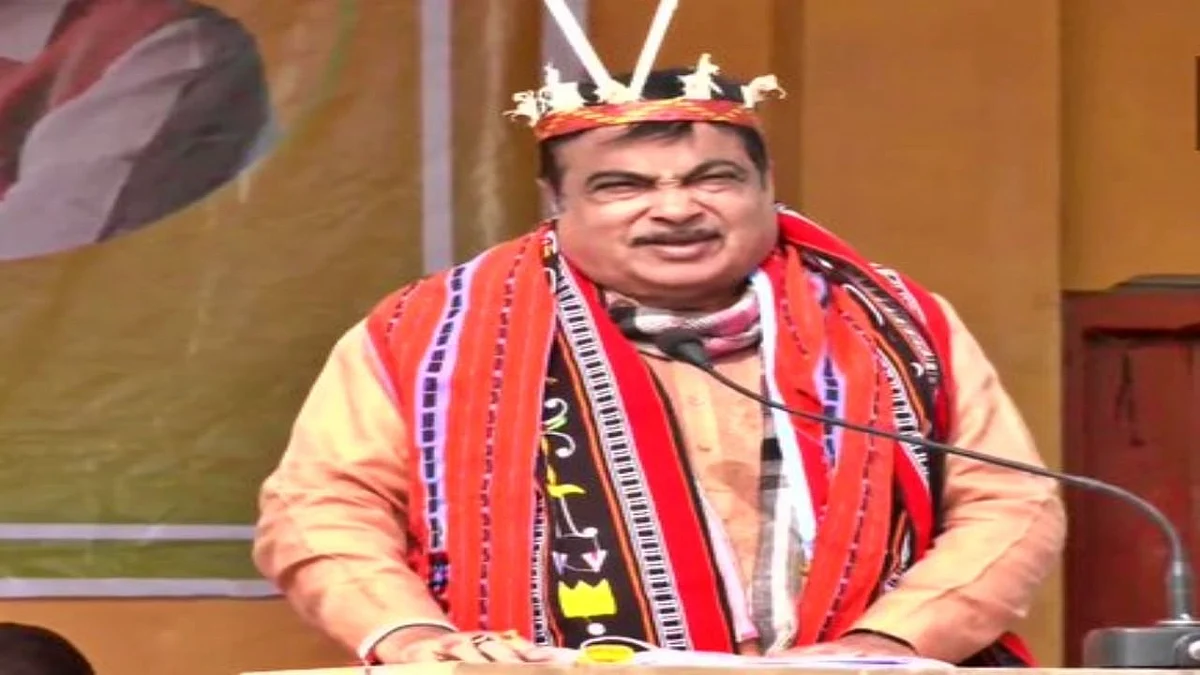 “Congress Never Gives Priority to Development of Northeast”- Nitin Gadkari in Manipur