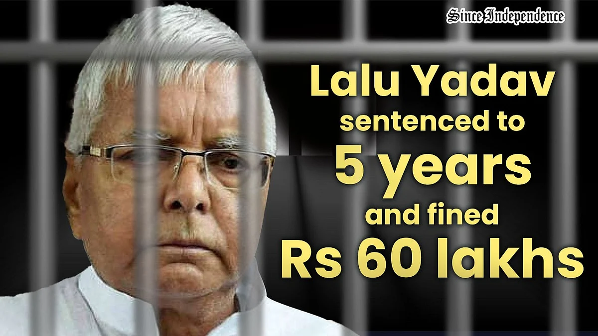 Lalu Prasad Yadav Sentenced to 5 Years in Fodder Scam Case, Fined Rs 60 Lakh