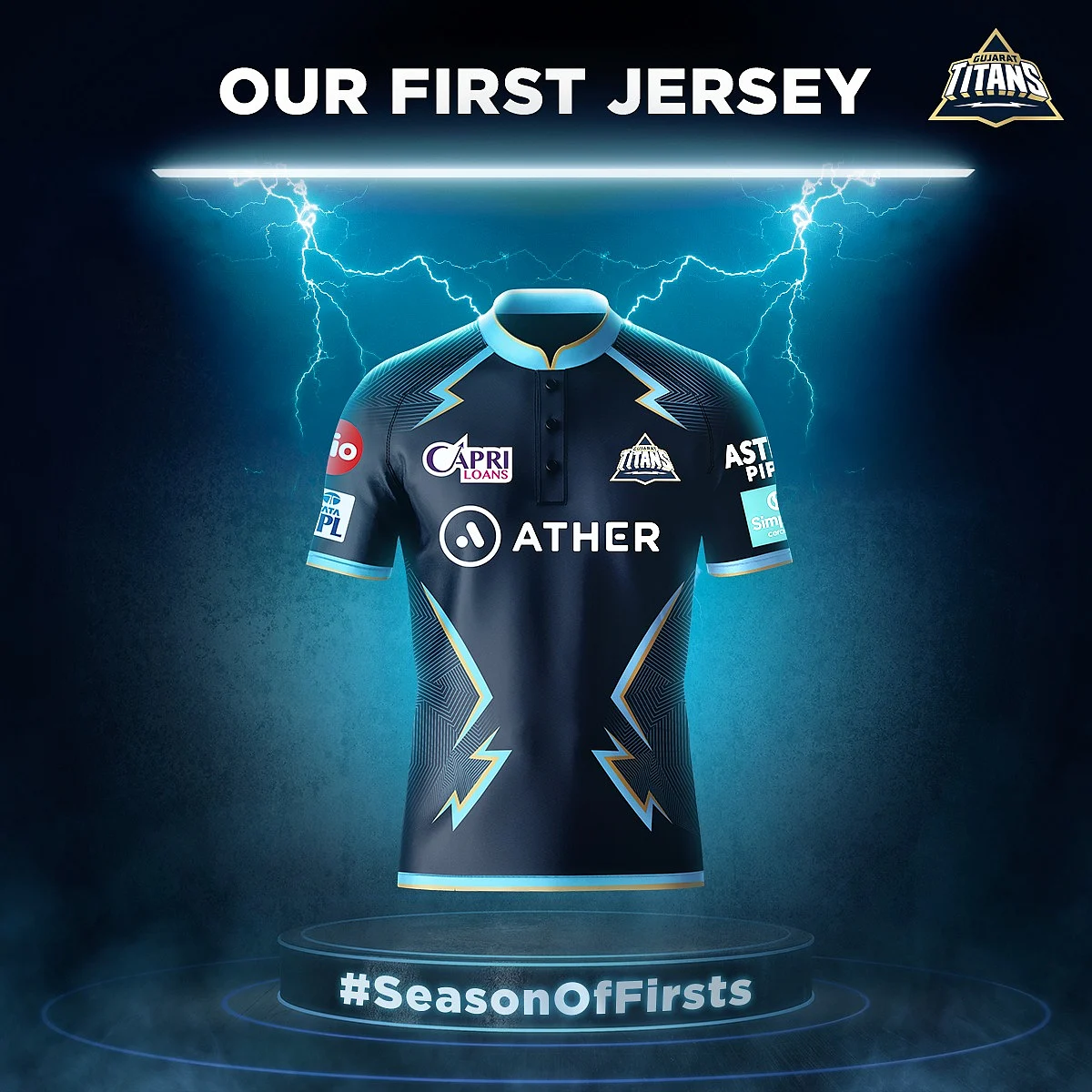 IPL 2022: New Jersey for Gujarat Titans Launched