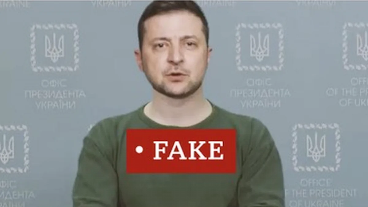 Deepfake: Zelensky Tells Ukrainians to Put Down their Weapons
