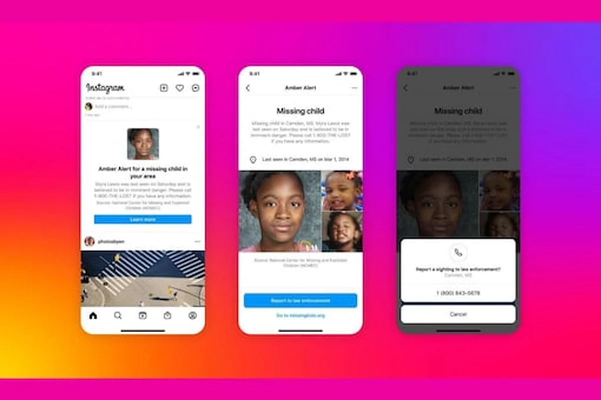 Instagram launches AMBER Alerts To Help Find Missing Children