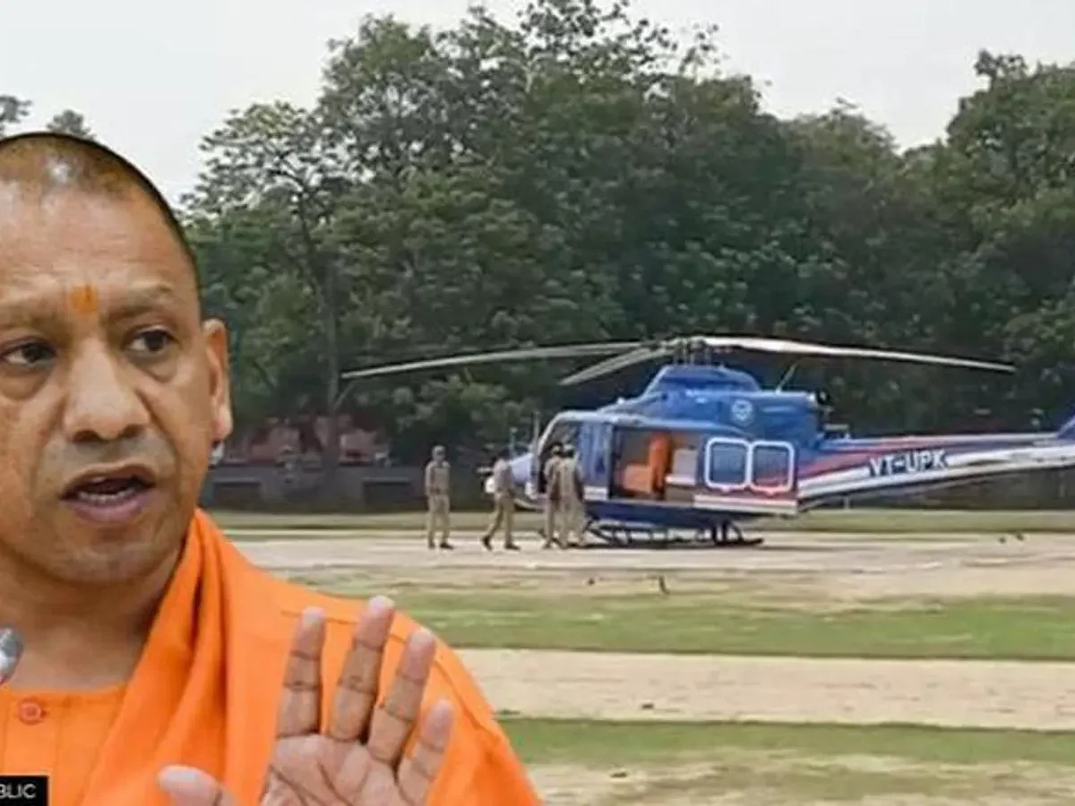 Major Accident Stale Off, Emergency Landing of CM Yogi's Chopper after Bird Hit