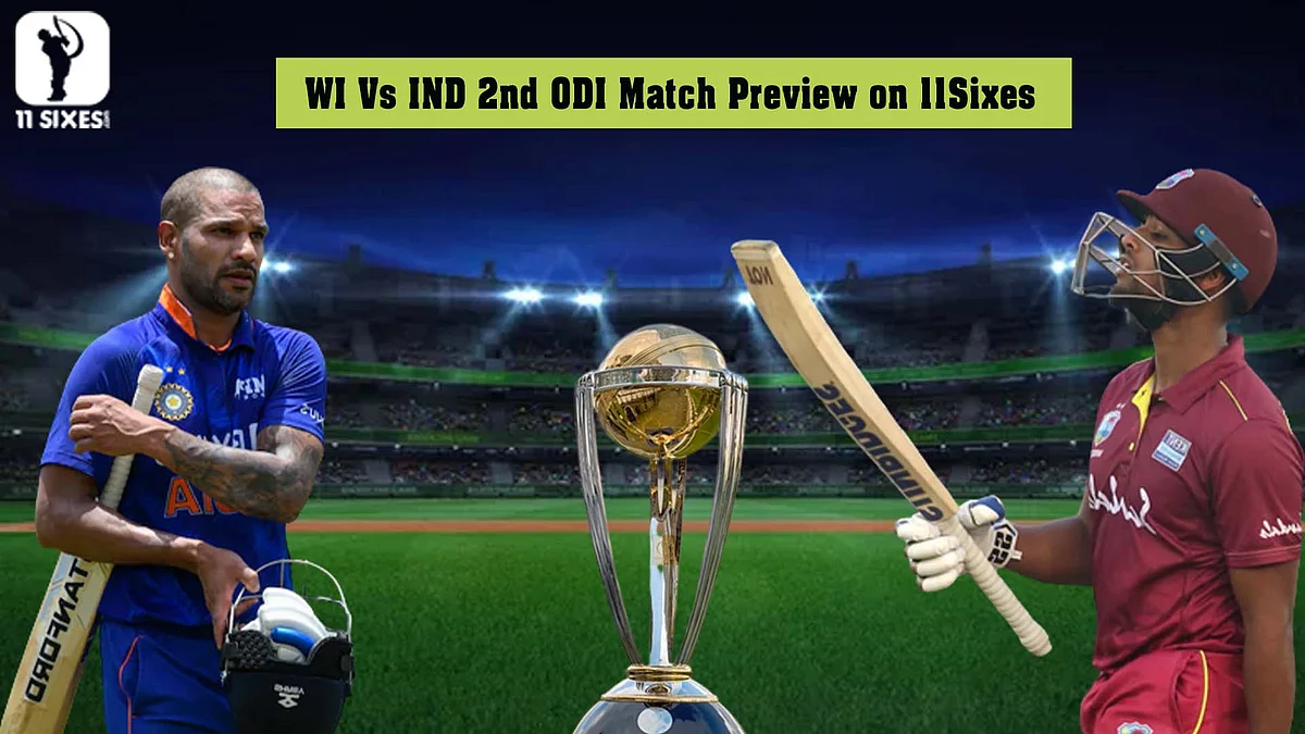WI Vs IND 2nd One Day International Match Preview on 11Sixes App