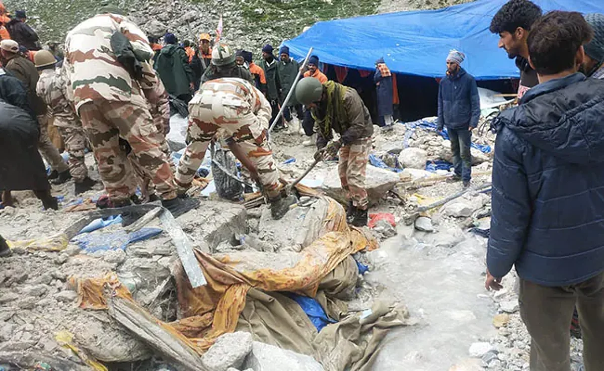 Cloudburst claimed 16 lives near Amarnath cave