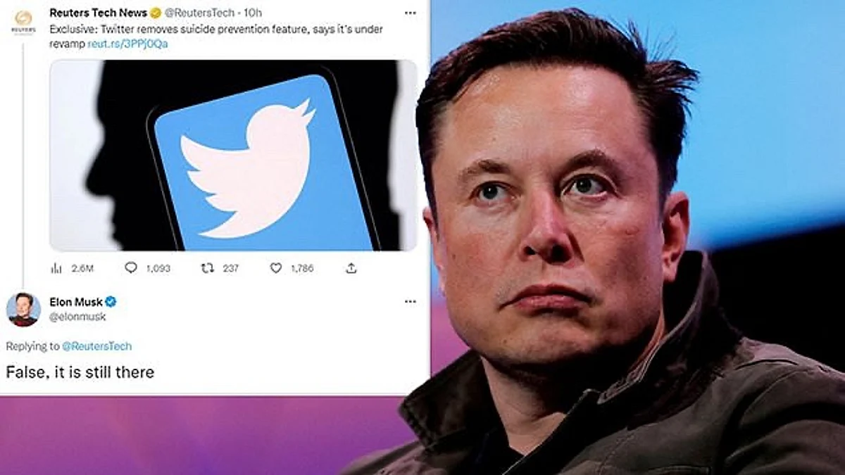 Suicide Prevention Feature Not Removed From Twitter, Musk Denied The Statement On Removal