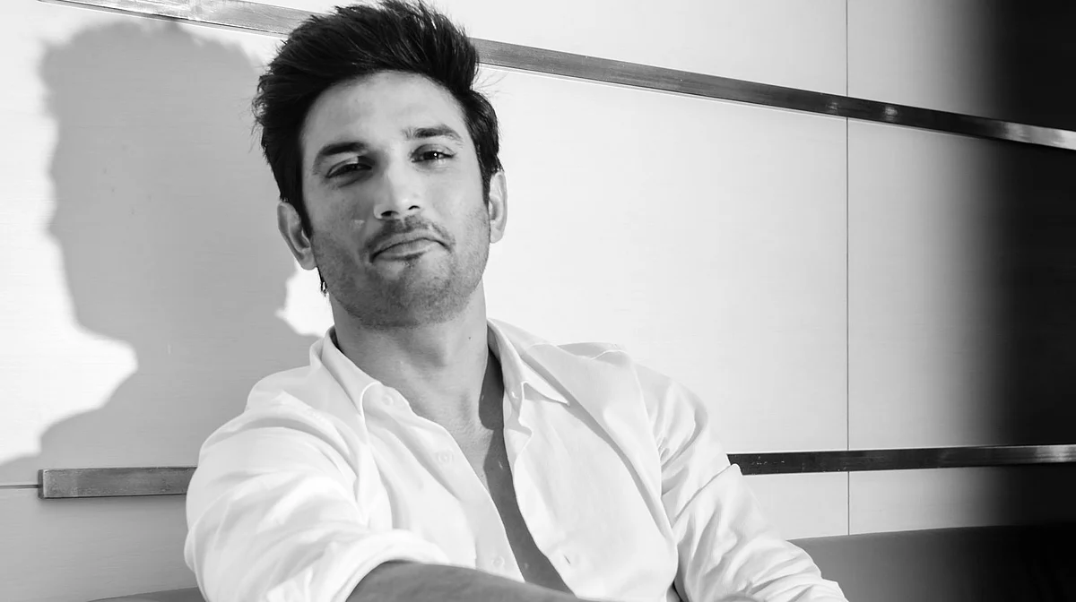 Sushant’s Father is Sitting in Front of Sushant’s Photo in a Prayer Meeting