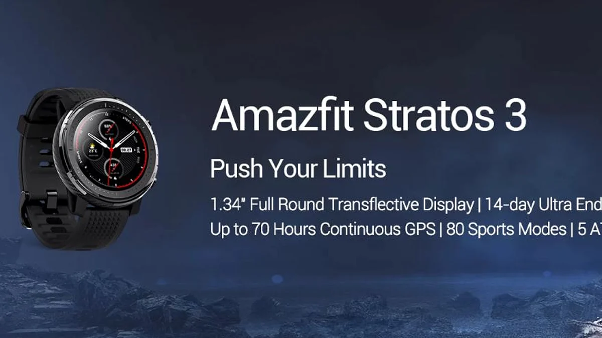 Huami is going to Launch its Smartwatch Amazon Stratos 3 in India