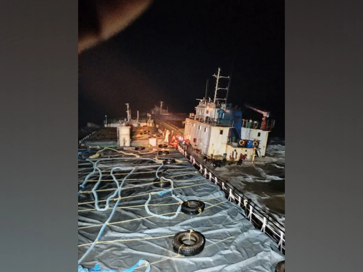 Indian Coast Guard’s MV Hermeez evacuates 12 crew members of MV Kanchan stranded off Umargam