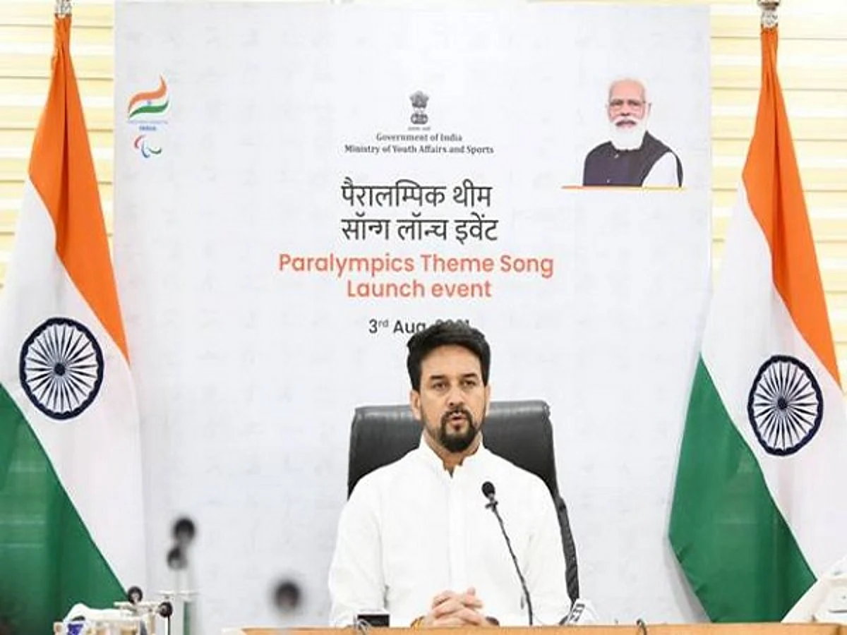 Sports Minister Anurag Thakur launches Paralympic theme song