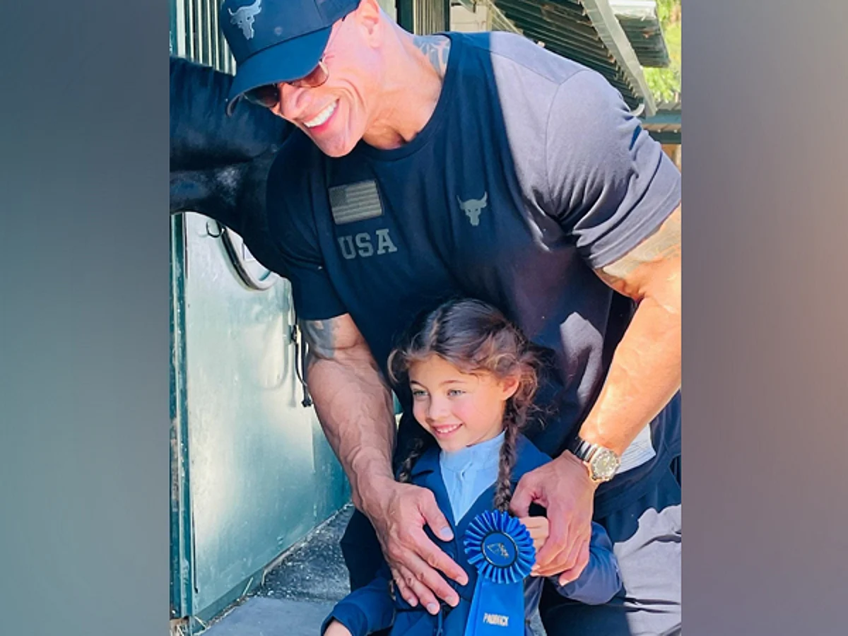 Dwayne Johnson is proud of his little daughter Jasmine