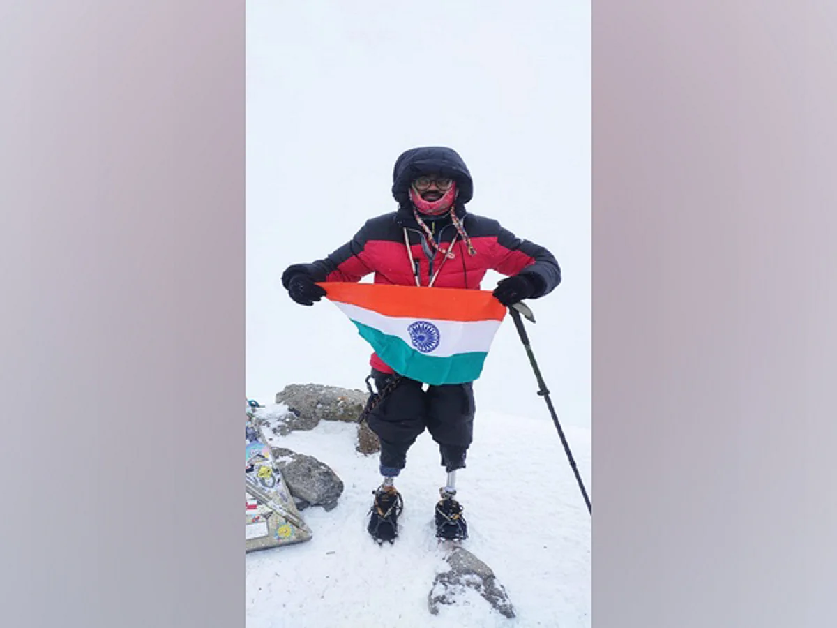 Chhattisgarh’s double leg amputee mountaineer creates history as he climbs Mount Elbrus