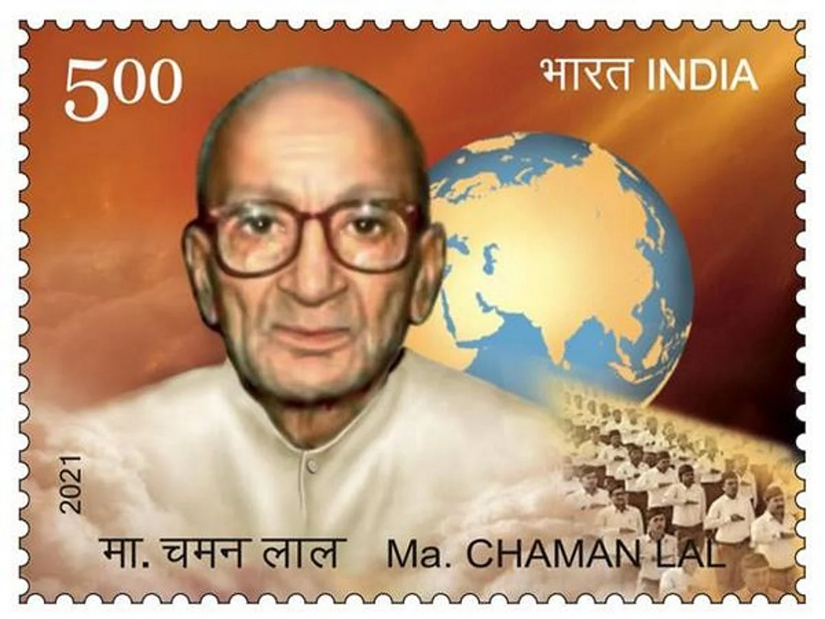 Venkaiah Naidu releases postage stamp on Mananiya Chaman Lal