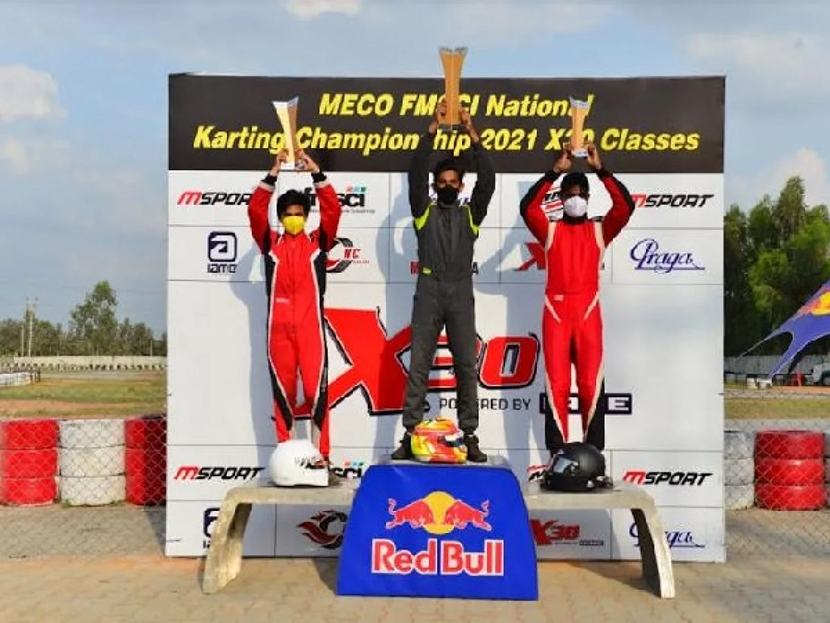 Ruhaan, Rohaan and Nikhilesh crowned champions in Meco FMSCI National Karting C’ship