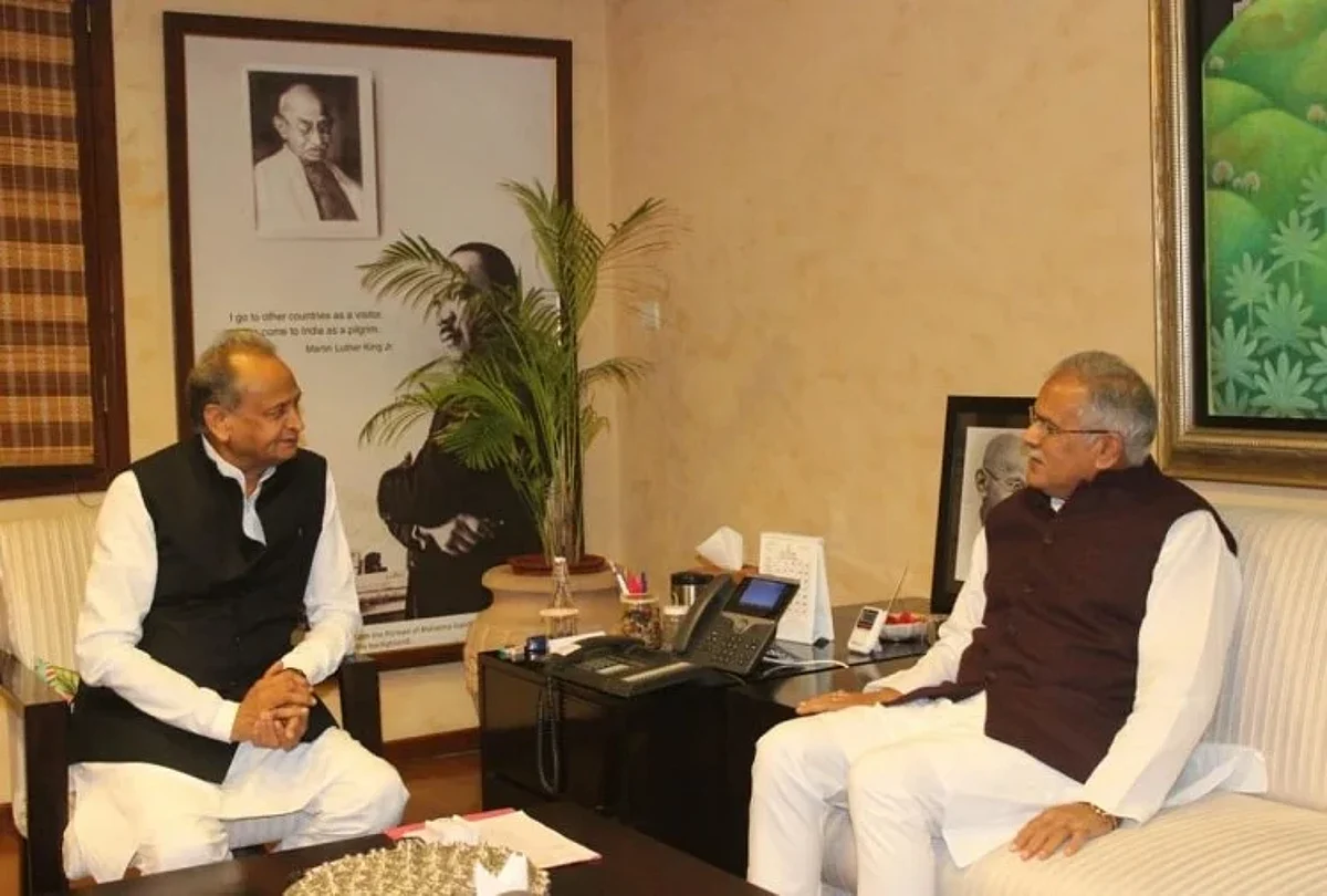 राजस्थान में बिजली संकट: खनन की लंबित मंजूरी को लेकर CM बघेल से गहलोत की मुलाकात