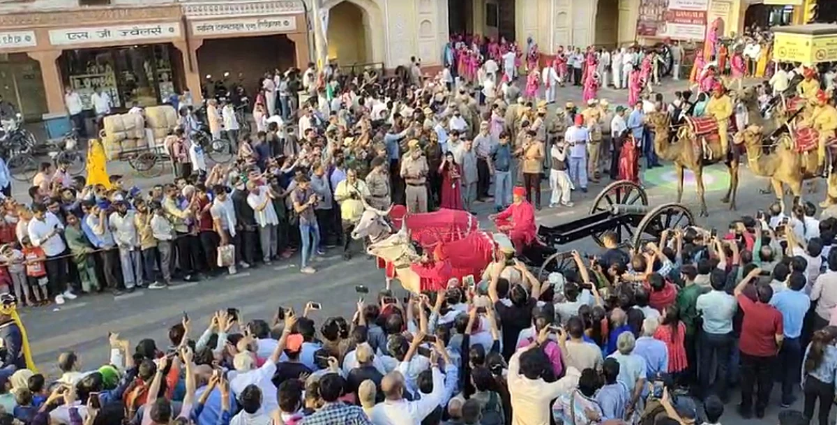 GANGAUR 2022: ईसर गणगौर उत्सव की धूम, दो साल बाद भारी लवाजमें के साथ निकली गणगौर की सवारी