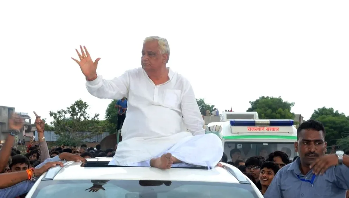 चिंतन शिविर के दौरान किरोड़ी लाल मीणा की एंट्री