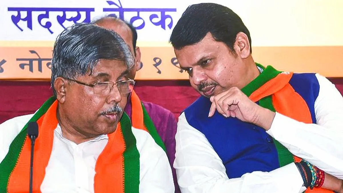 चंद्रकांत पाटिल और फडणवीस