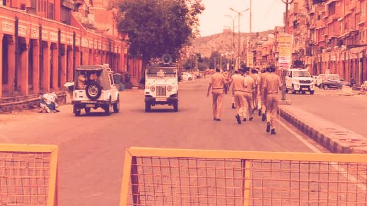 1 हजार जवानों का पुलिस जाब्ता तैनात किया गया