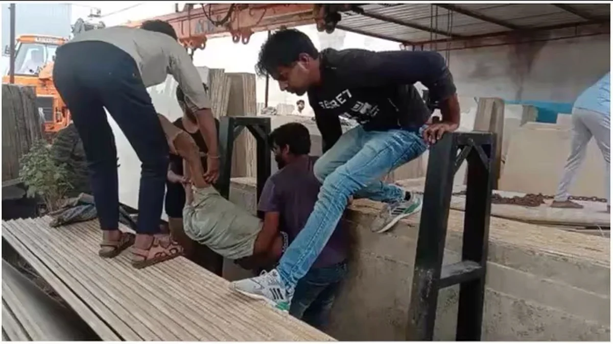 JODHPUR NEWS: मार्बल की पट्टियों के नीचे दबे 4 मजदूर, दो की मौत