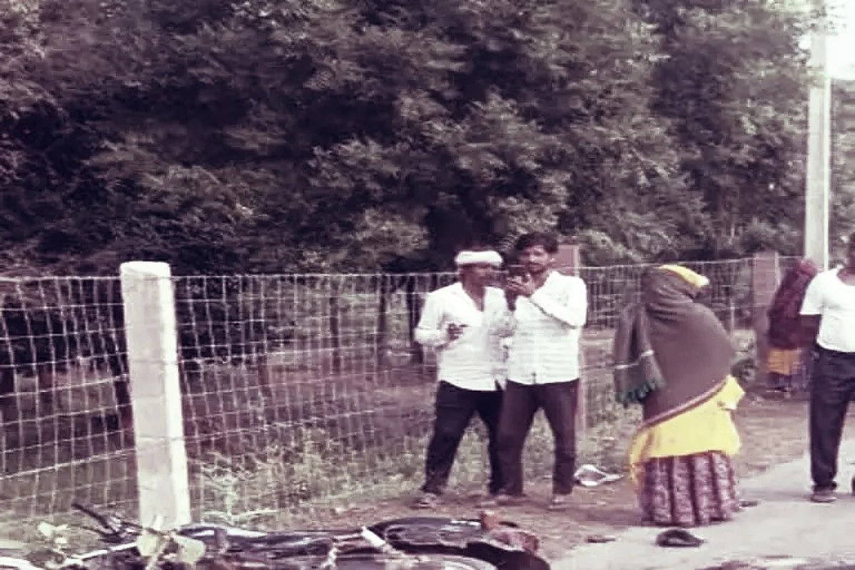 मृतक नरेश की बाइक