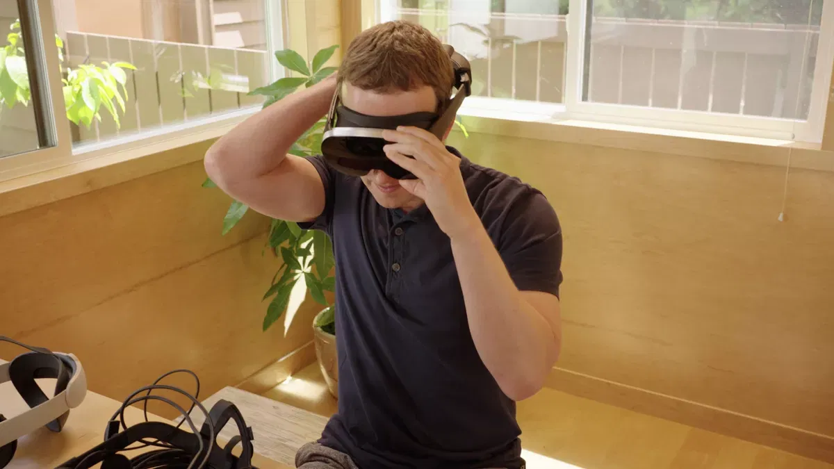 Mark Zuckerberg Displays Meta's VR Headset Prototypes to Demonstrate  Progress