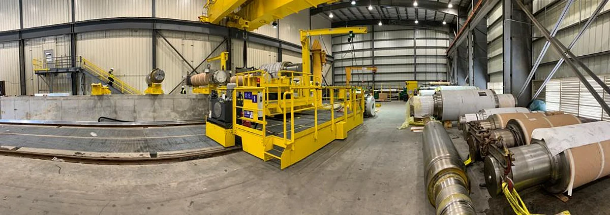 Tenova Pomini Commissions Roll Grinding Machine at JW Aluminum