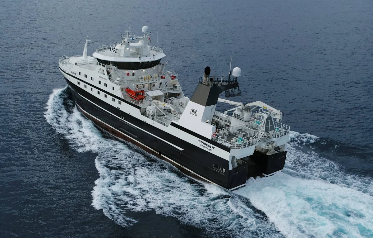 GONDAN Deliveres New Fishing Stern Trawler Sunderoy