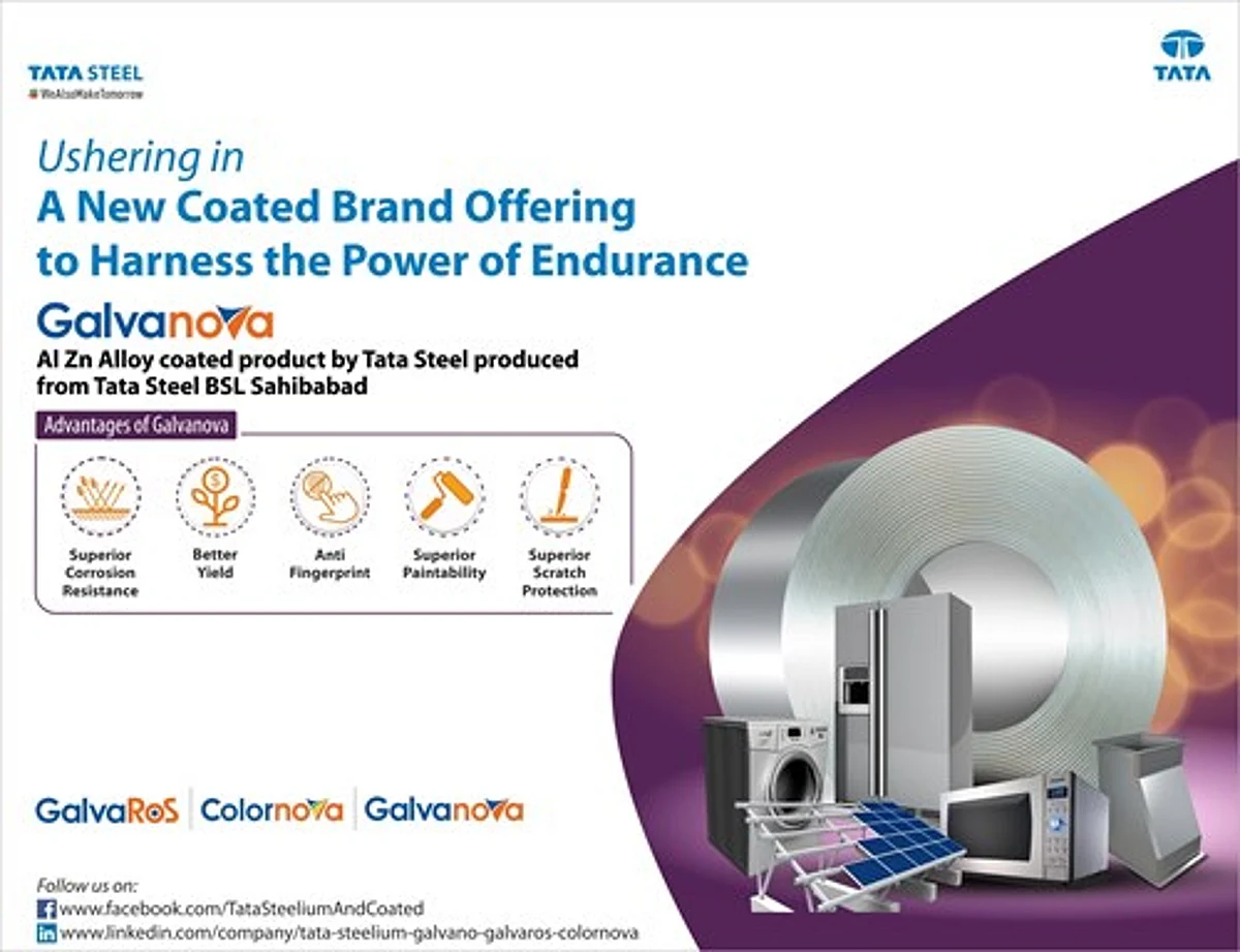 Tata Steel Launches Aluminium Zinc Alloy Coated Galvanova