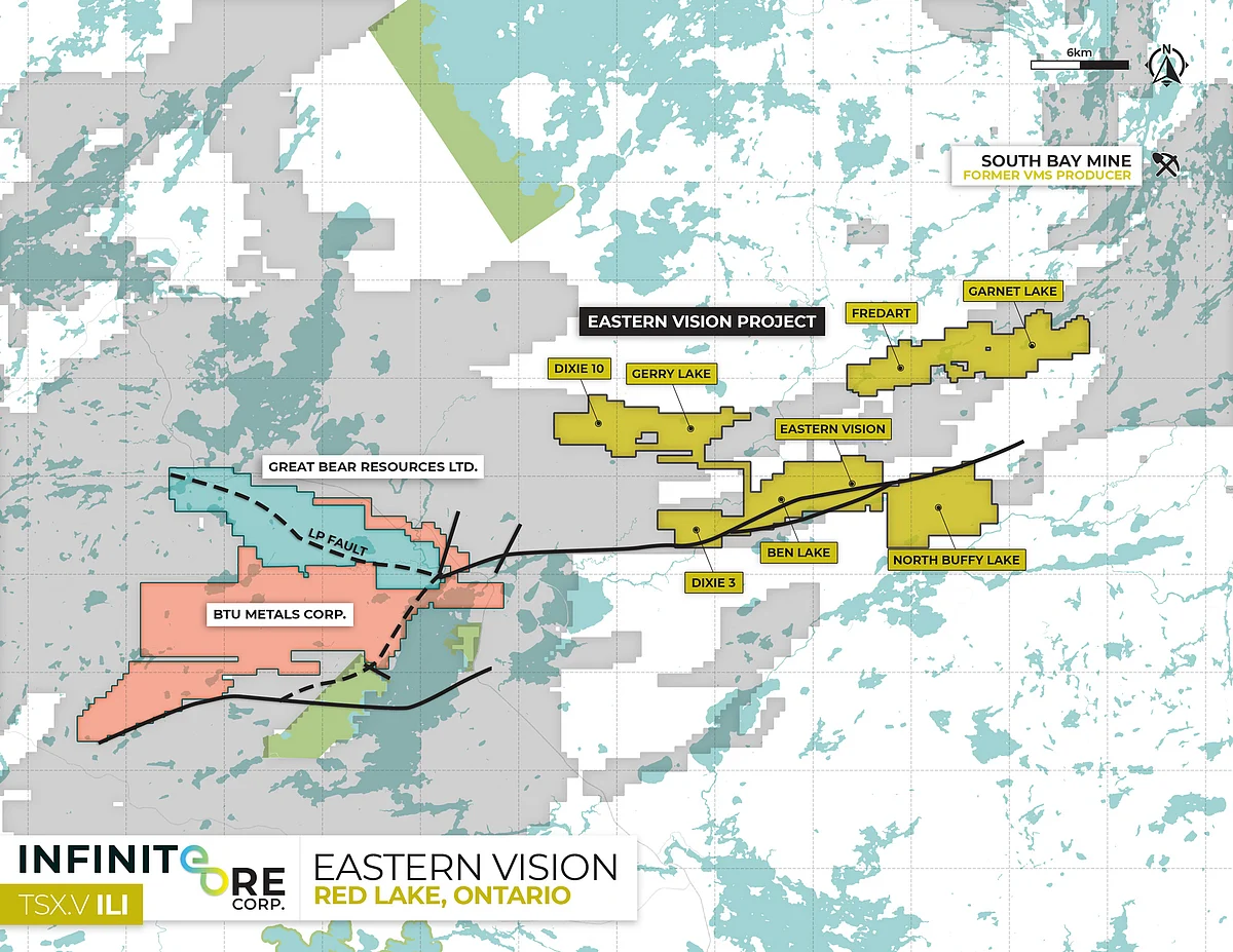 Infinite Ore Conducts VTEM Survey on Eastern Vision in Red Lake