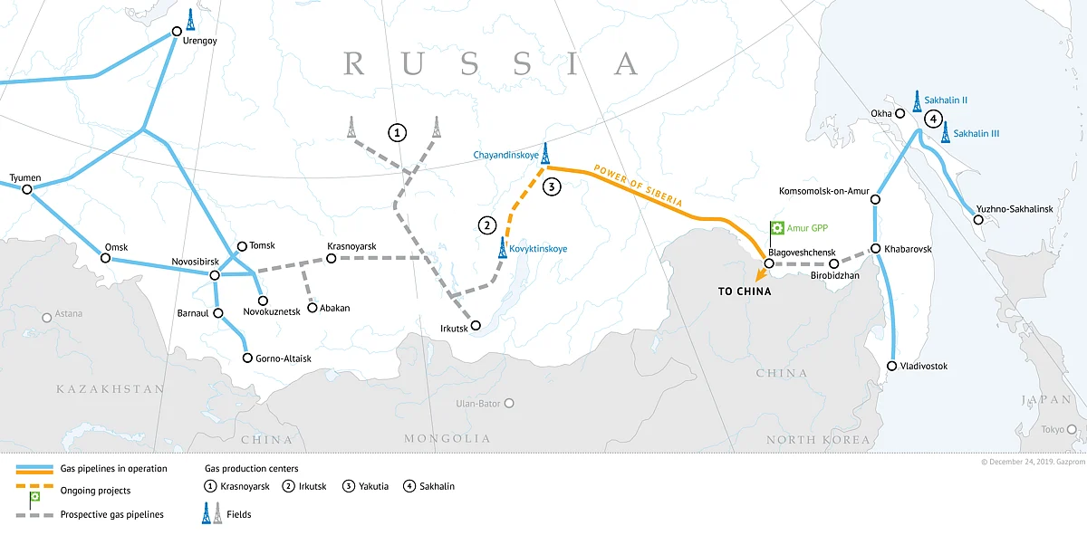 Power of Siberia Completes First Year of Reliable Operation