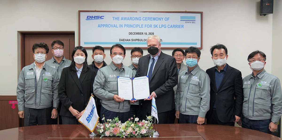 DNV GL AIP to Daehan Shipbuilding for Small Size LPG Carriers