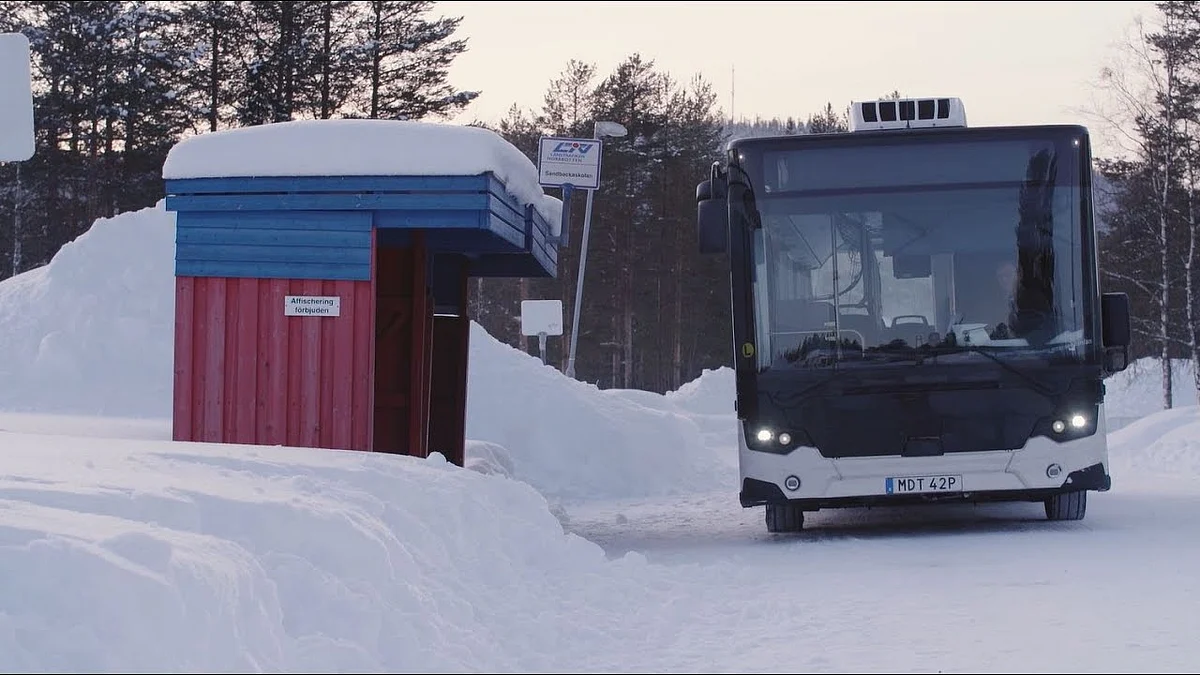 Scania Citywide Tested in Freezing Temperatures in Arvidsjaur