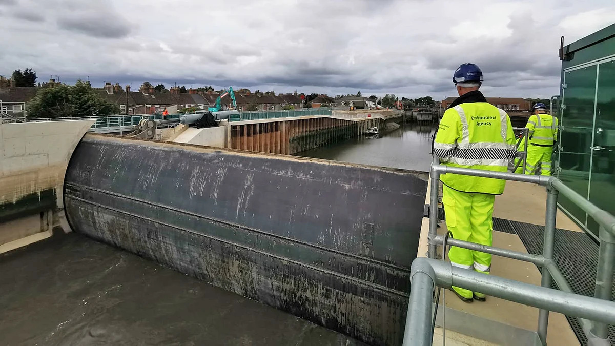Boston Barrier Flood Gate Fully Operational